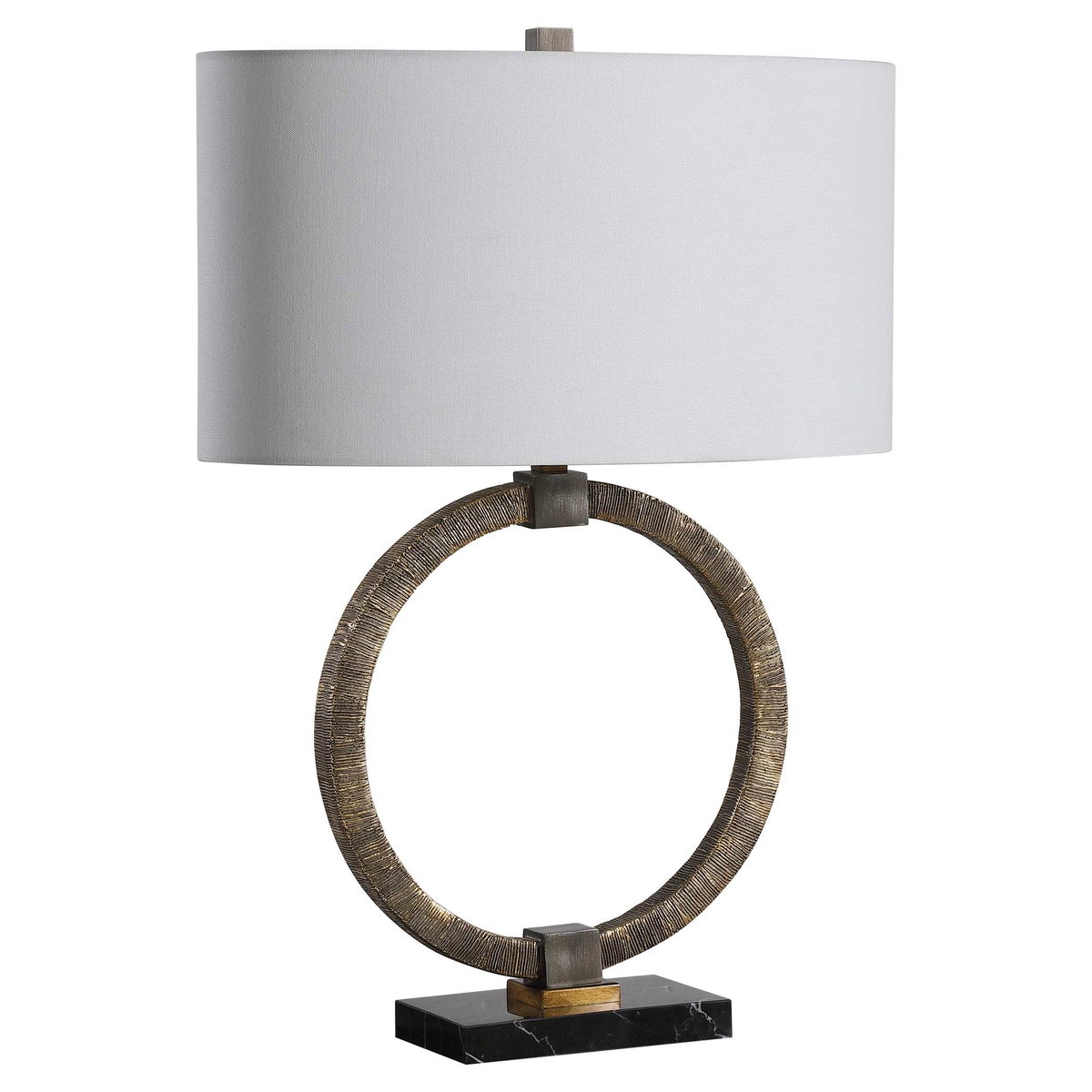 Relic Aged Gold Table Lamp, by Uttermost, 19" width x 26" height x 10" depth View 5