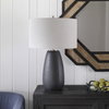 Twilight Satin Black Table Lamp, by Uttermost, 1'5" width x 2'3.25" height x 1'5" depth thumbnail 4