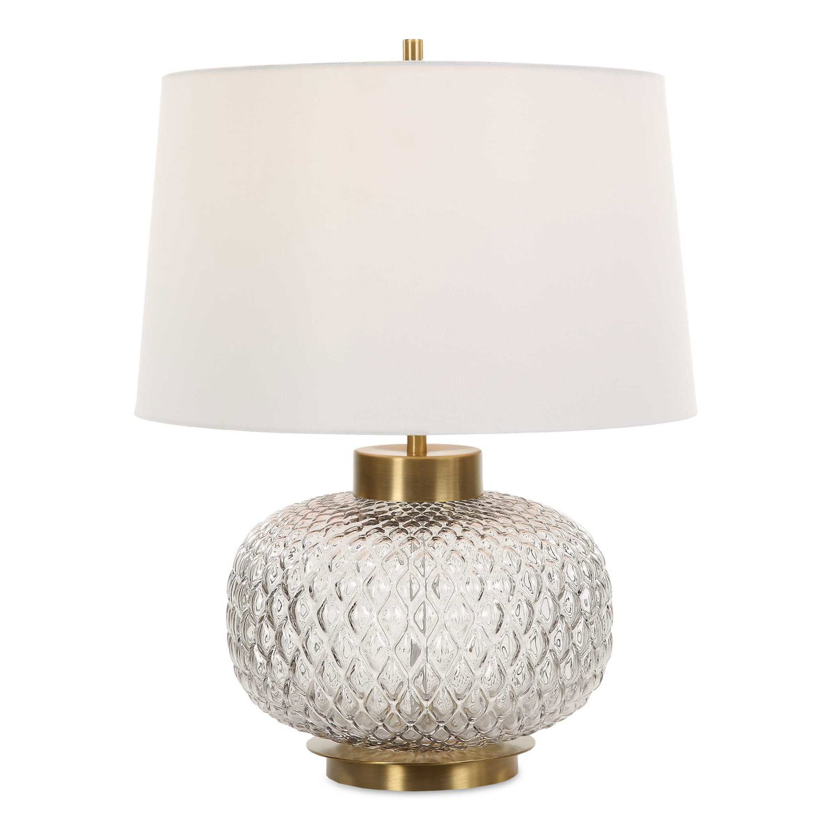 Estelle Glass Table Lamp, by Uttermost, 1'5" width x 1'10" height x 1'5" depth View 1