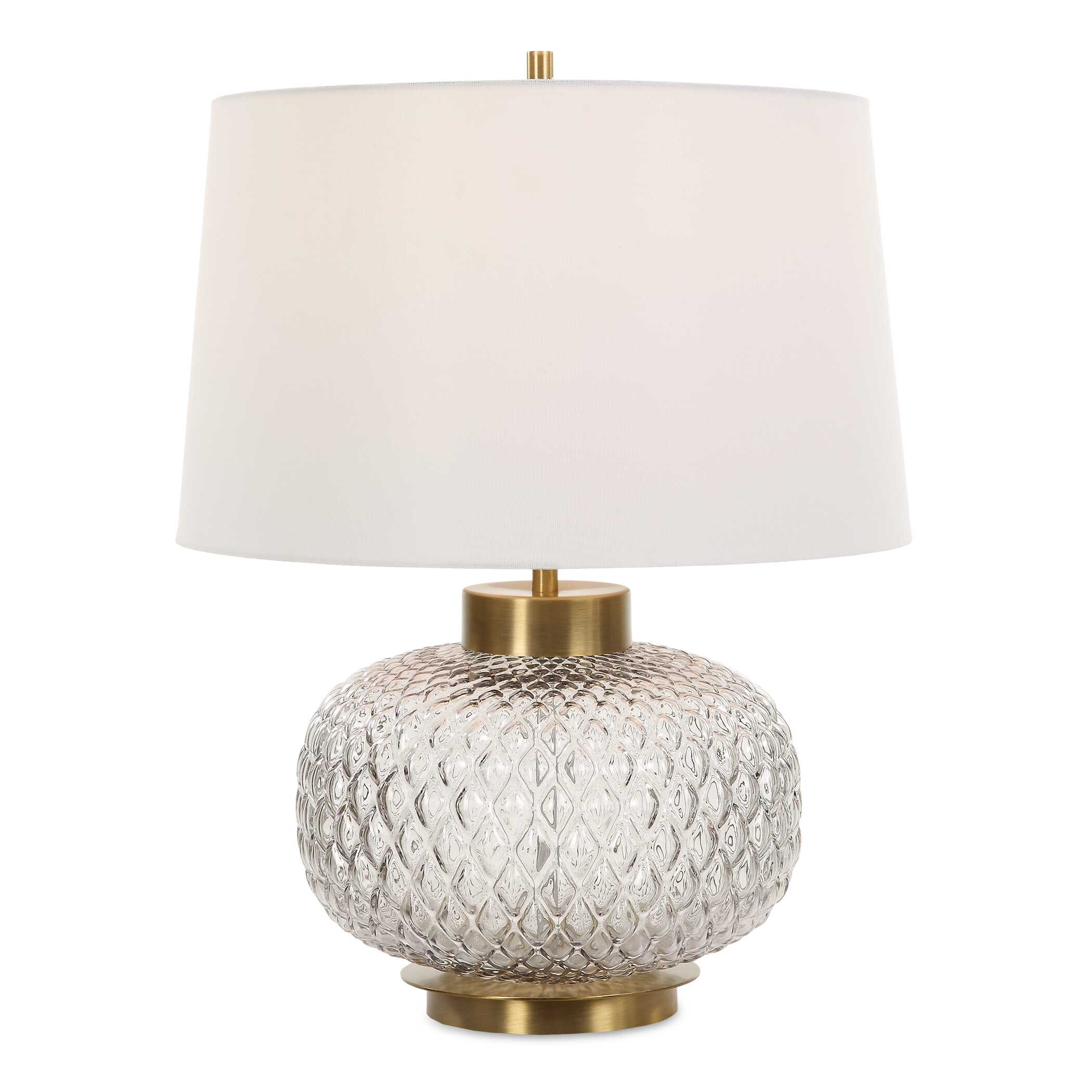 Estelle Glass Table Lamp, by Uttermost, 17" width x 22" height x 17" depth View 1