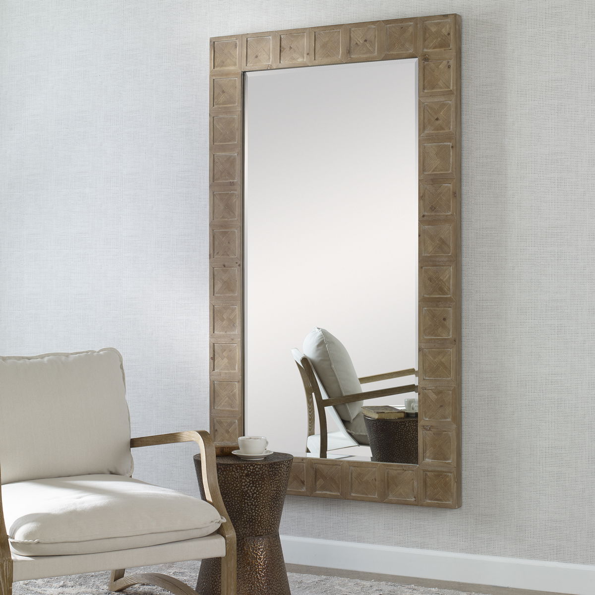 Ranahan Rustic Farmhouse Mirror, by Uttermost, 42" width x 72" height x 2" depth View 2