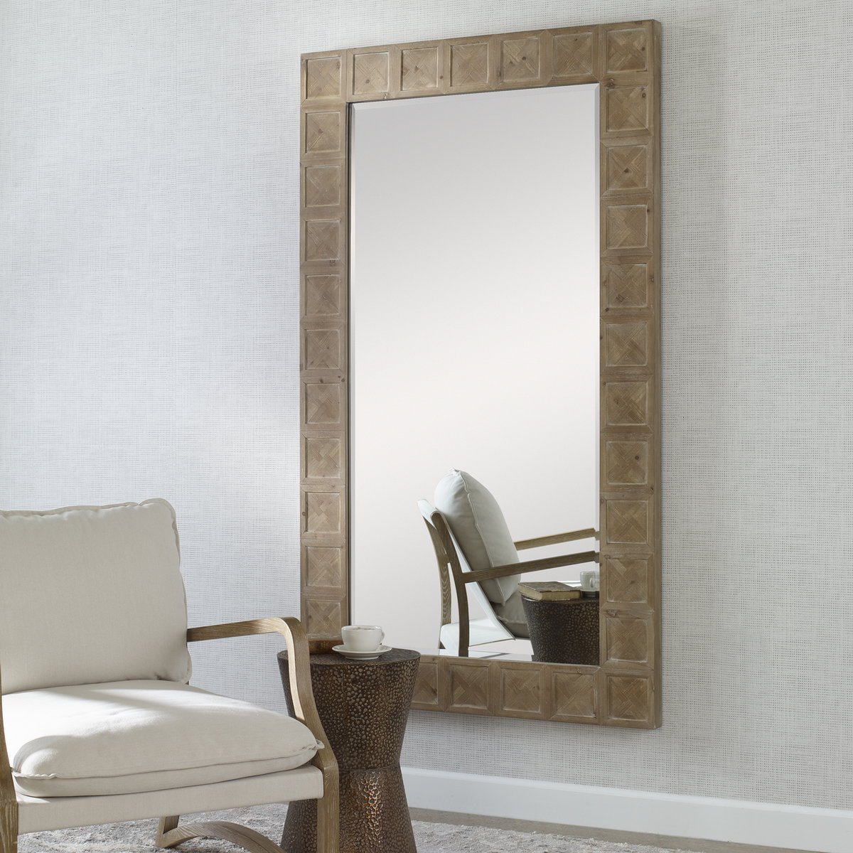 Ranahan Rustic Farmhouse Mirror, by Uttermost, 42" width x 72" height x 2" depth View 2