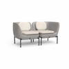 Inou Elements Modular Two-seater Sofa, Outdoor Furniture by Crescent Garden, 4'7.8" width x 2'2.4" height x 2'3.8" depth thumbnail 5