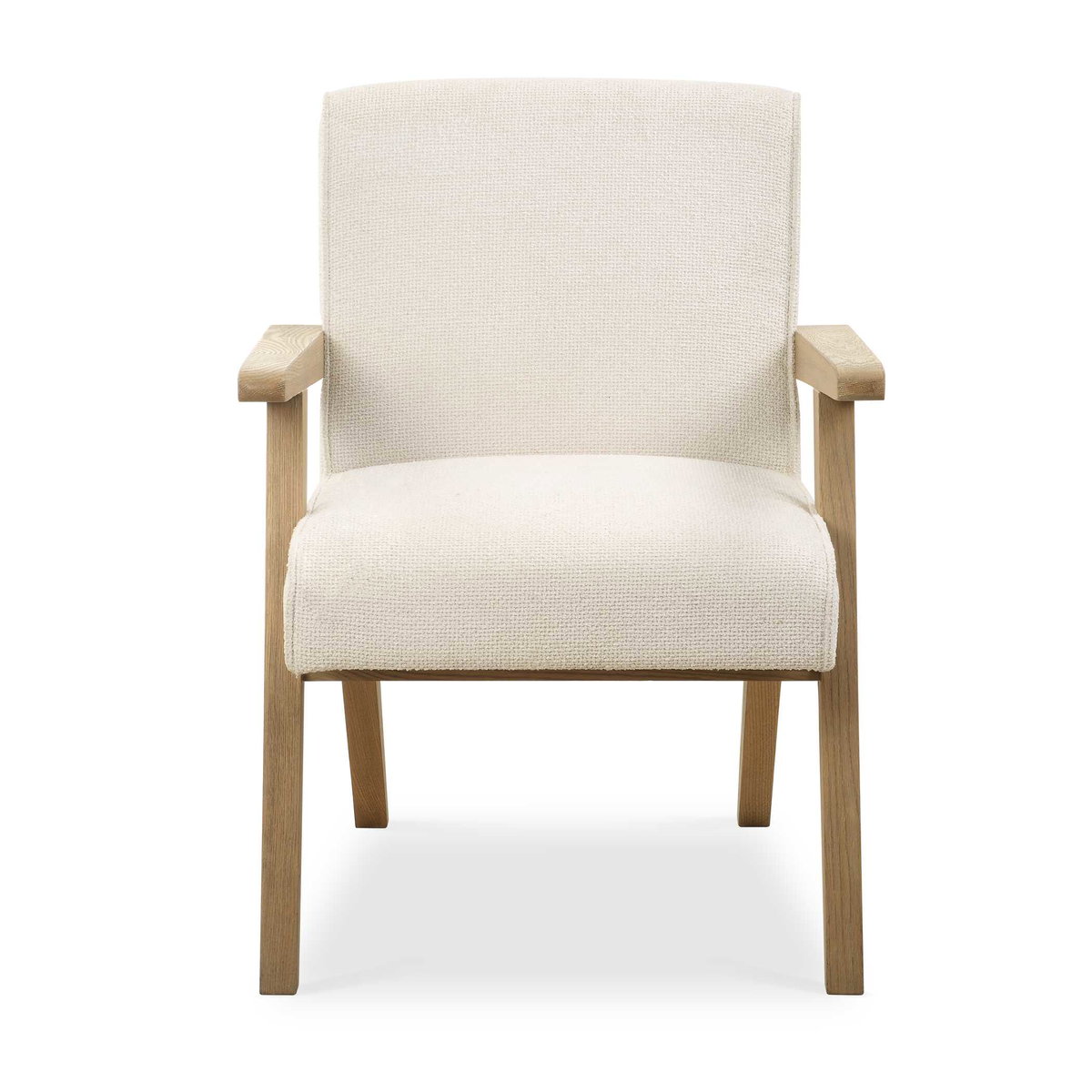 Blakely White Dining Arm Chair, Dining Chair by Uttermost, 25.5" width x 34.5" height x 27" depth View 1