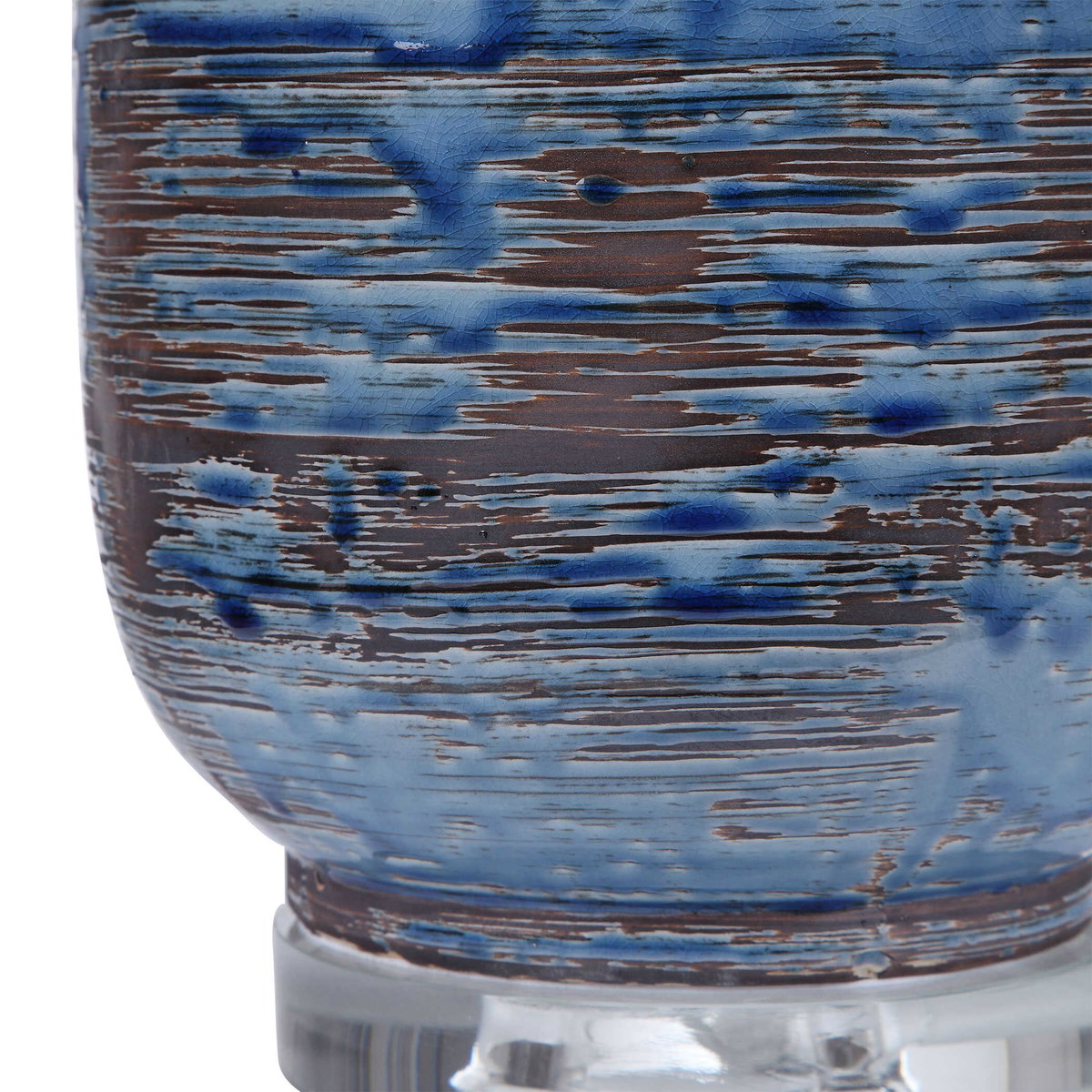 Magellan Blue Table Lamp, by Uttermost, 19" width x 31.5" height x 19" depth View 6