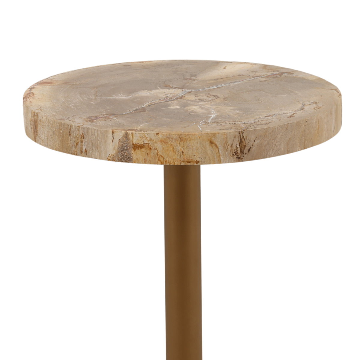 Calvus Side Table Light Natural, Side & End Table by Dovetail, 12.68" width x 22.16" height x 12.6" diameter x 12.68" depth View 3