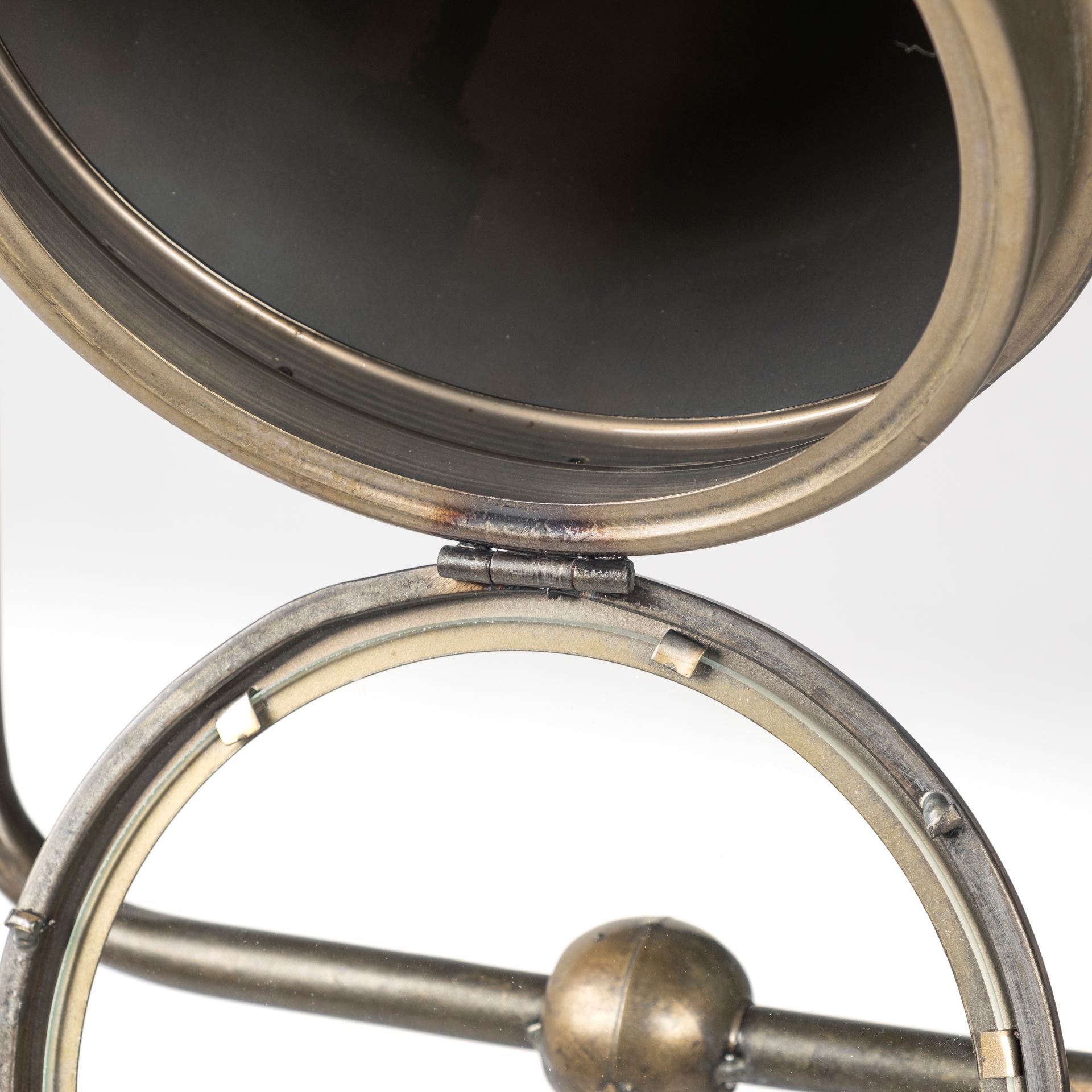 Debdou (61'H) Gold Metal Adjustable Cinema-Style Floor Lamp, by Mercana, 22" length x 22" width x 61" height View 10