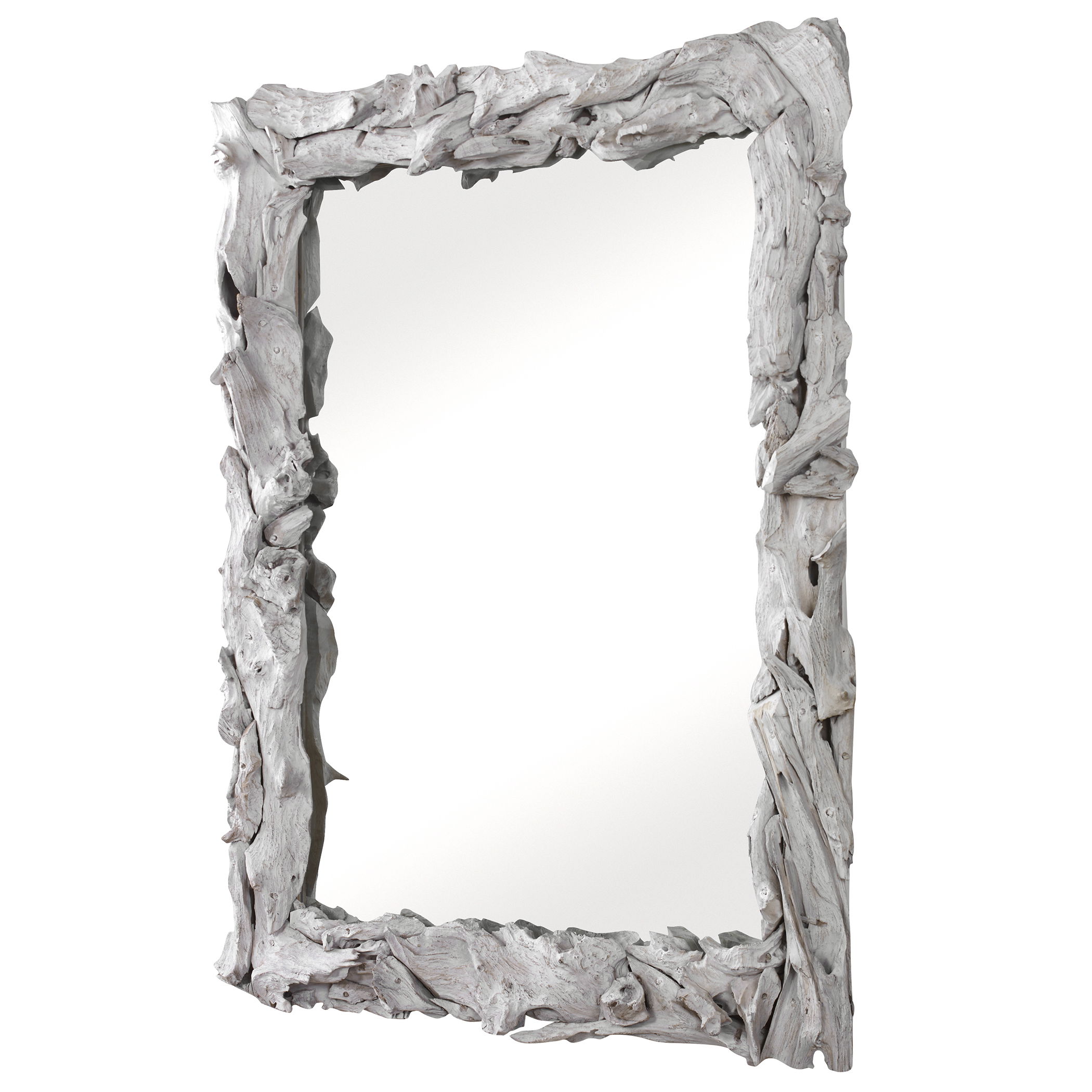 Rio Whitewash Teak Mirror large image 