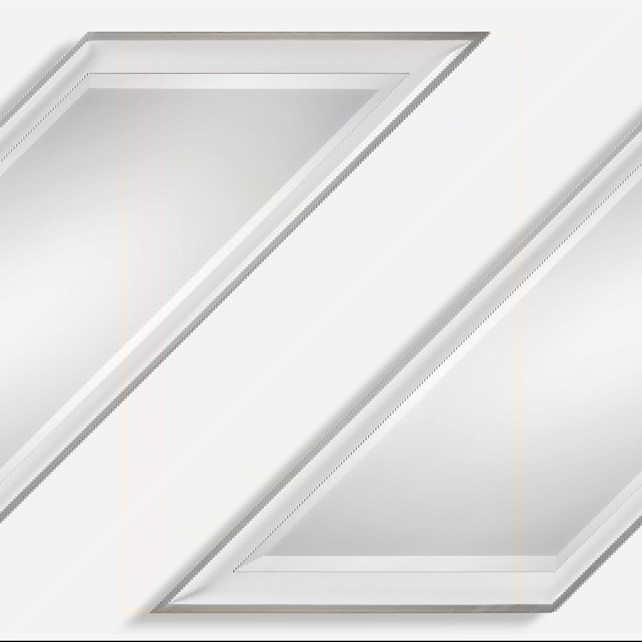 Lahvahn White Silver Mirror, by Uttermost, 24" width x 34" height x 1.62" depth View 1