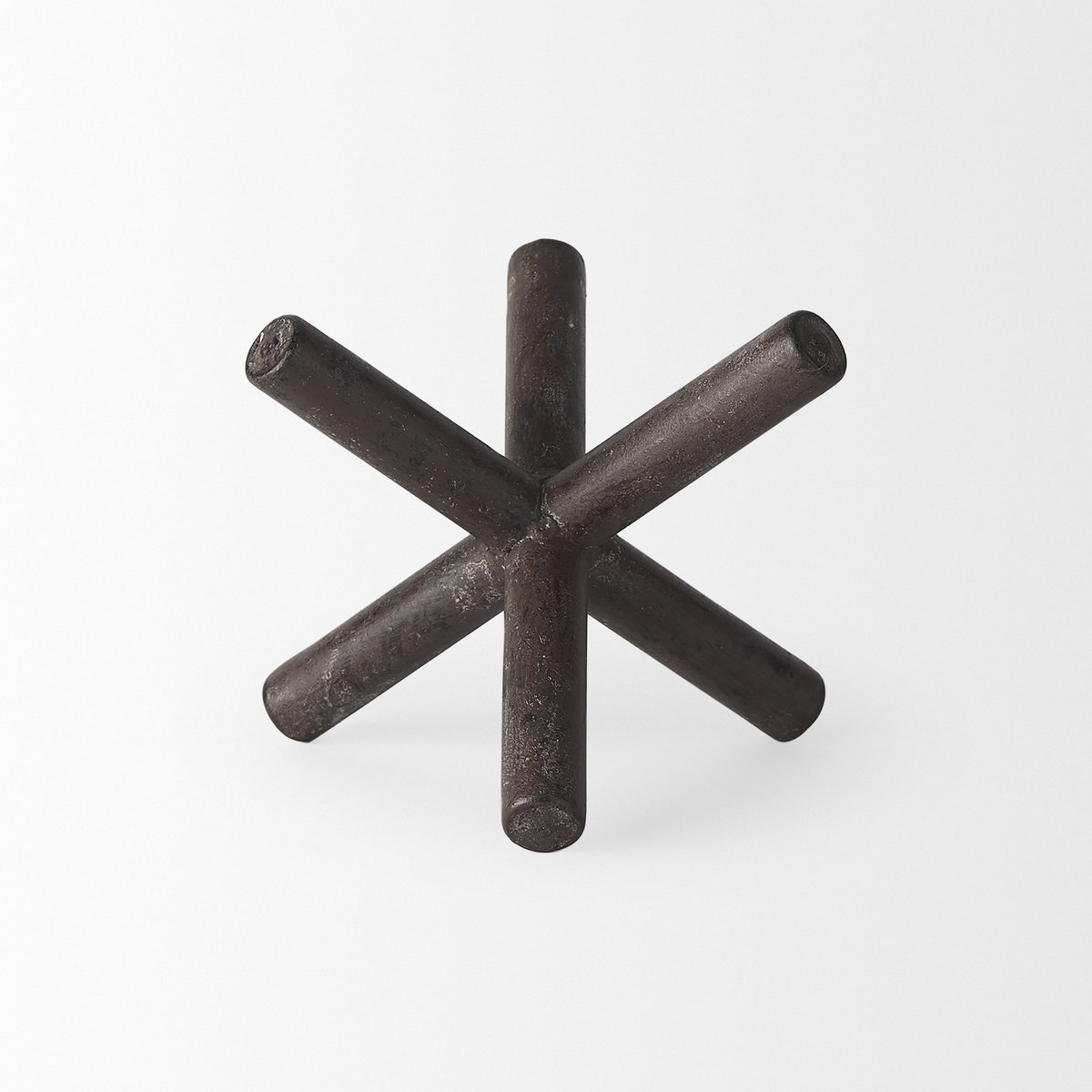 Astericks III (Small) 6L x 6W Brown Metal Decor Object, Decorative Object by Mercana, 6" length x 5.51" width x 4.75" height View 5
