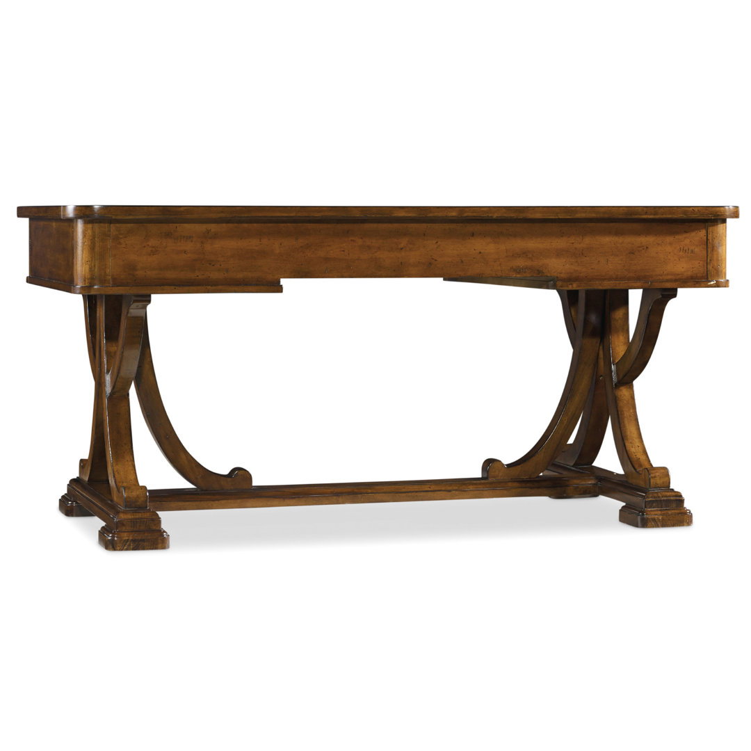 Tynecastle Solid Wood Writing Desk, by Hooker Furniture, 64" width x 30.5" height x 34" depth View 5