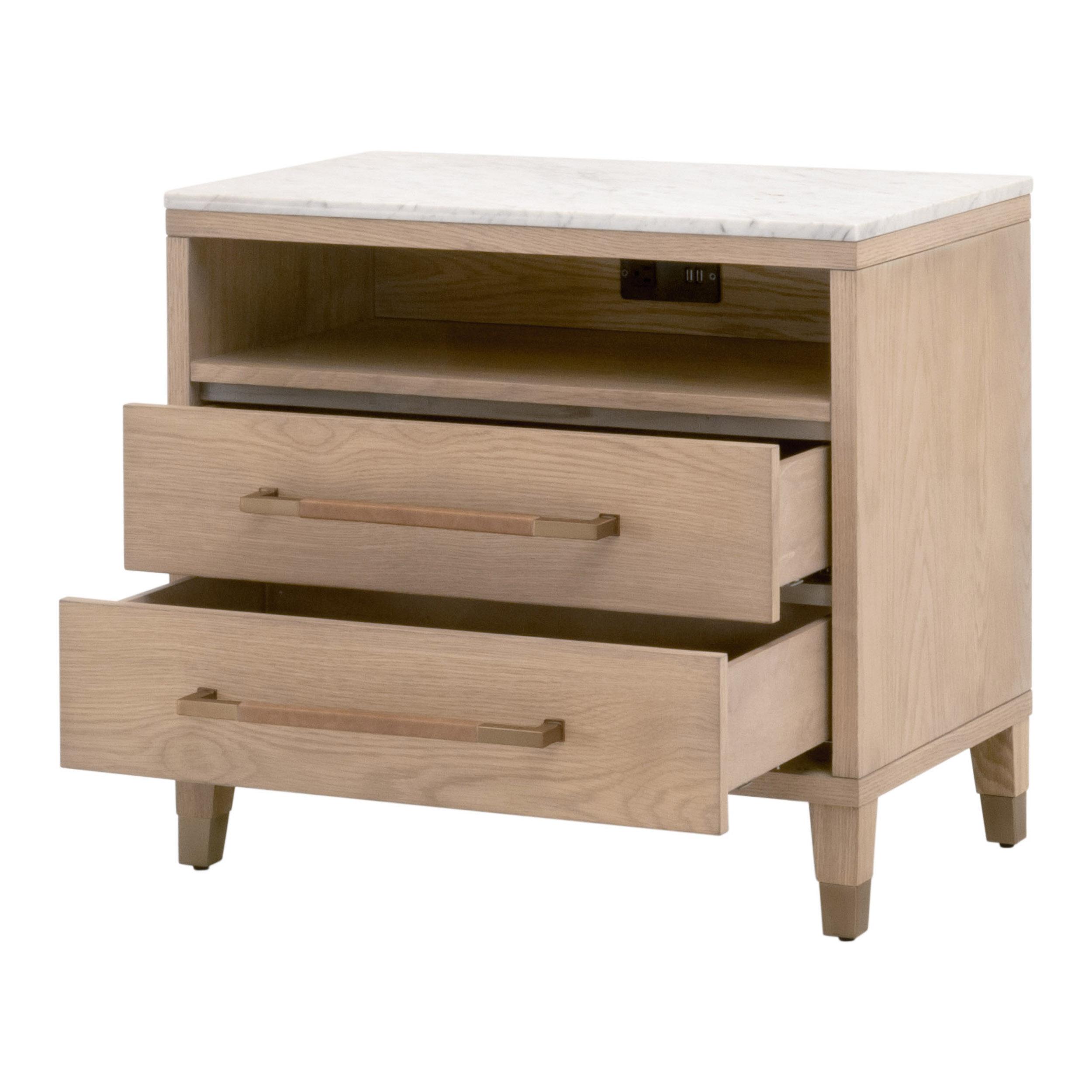 Cambria 2-Drawer Nightstand, by Essentials for Living, 29" width x 26.75" height x 18" depth View 4