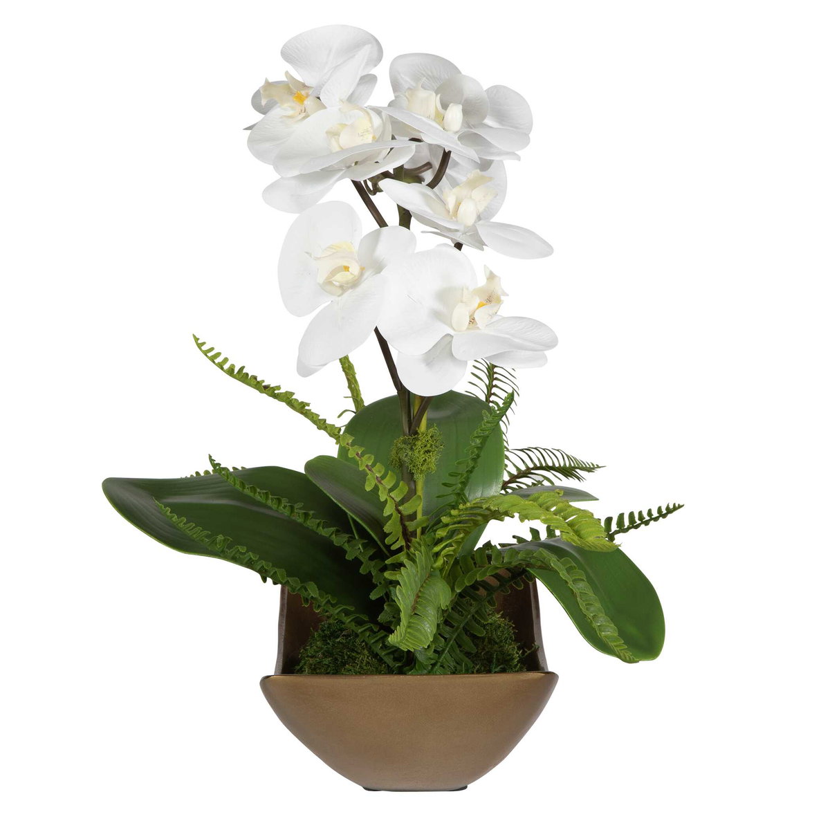 Transcend Orchid Centerpiece, Artificial Plants & Flower by Uttermost, 18" width x 16" height x 16" depth View 4