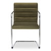 Pedro Dining Chair Green Mohair Set Of Two, by Moe's Home, 21.7" width x 33.5" height x 23" depth thumbnail 4