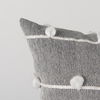 Linda 20 x 20 Navy And Cream With White Detail Decorative Pillow Cover thumbnail 9