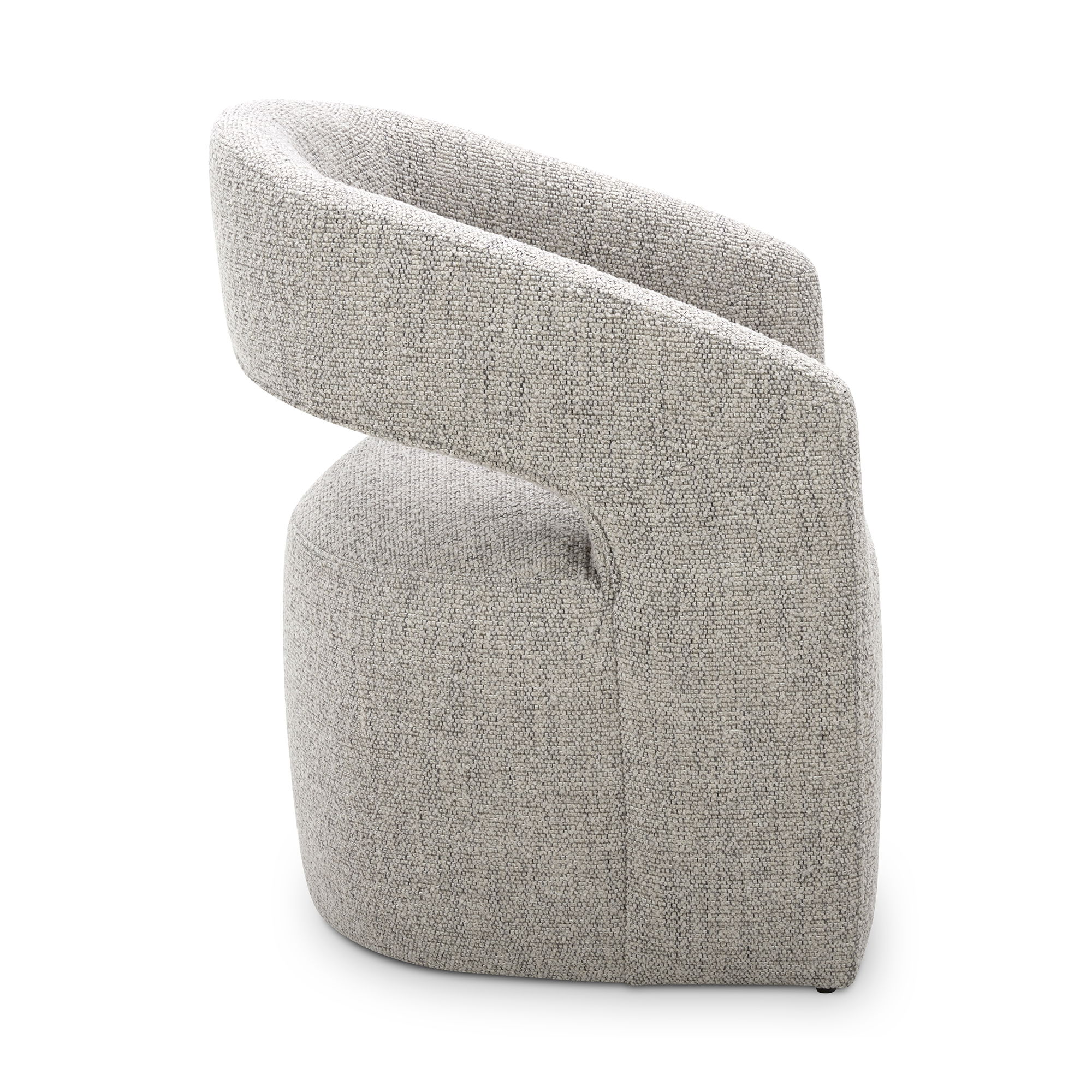 Barrow Rolling Dining Chair Grey Storm large image 