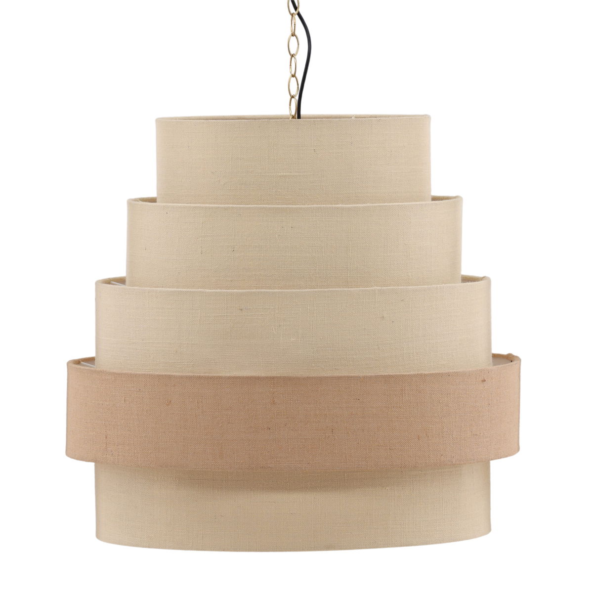 Danette Pendant Light White Natural, by Dovetail, 30" width x 28" height x 30" depth View 1