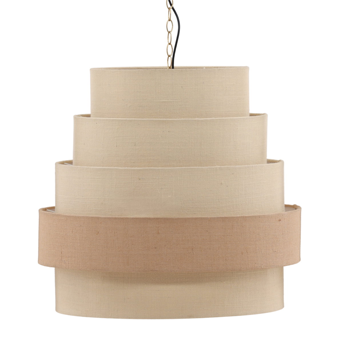 Danette Pendant Light White Natural, by Dovetail, 30" width x 28" height x 30" depth View 1