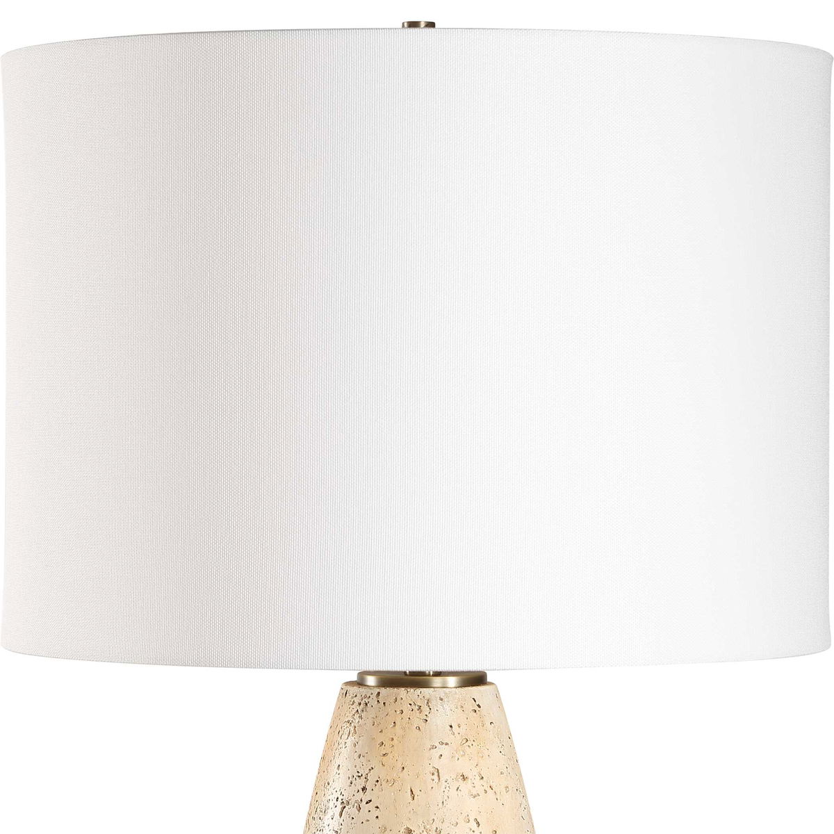Maury Travertine Table Lamp, by Uttermost, 15.5" width x 26.5" height x 15.5" depth View 6