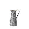 Colette Small Black/White Patterned Vase, Decorative Jar by Mercana, 8.6" length x 7.1" width x 14.4" height thumbnail 1