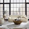 Abide Rounded Sheepskin Sofa, Sofas & Sectional by Uttermost, 96" width x 31" height x 42" depth thumbnail 4