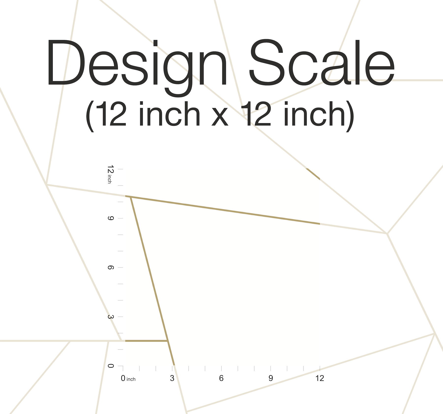 Fractured Prism  Gold Metallic Peel & Stick Wallpaper large image 