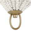 Biddeford 1 Light White Beaded Sconce, by Uttermost, 10" width x 14" height x 6" depth thumbnail 6