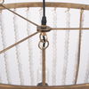 Rhone Gold Metal and Wood Beaded Chandelier thumbnail 5