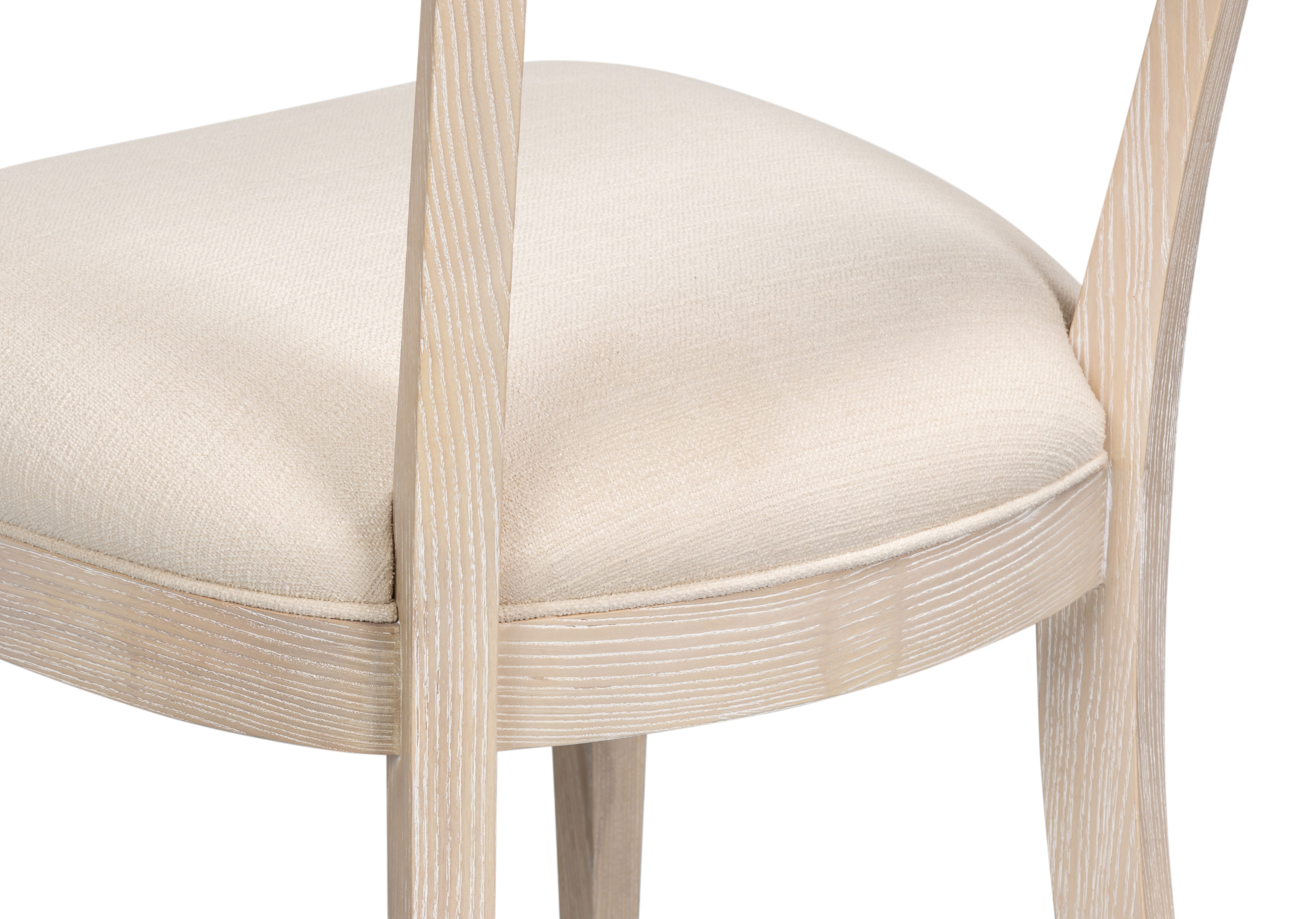 Ridge Chair, Dining Chair by Sarreid, 20" length x 22" width x 35" height View 3