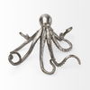Strafford Small 10L x 9W Silver Resin Octopus, Decorative Object by Mercana, 10" length x 9.06" width x 5.02" height thumbnail 4