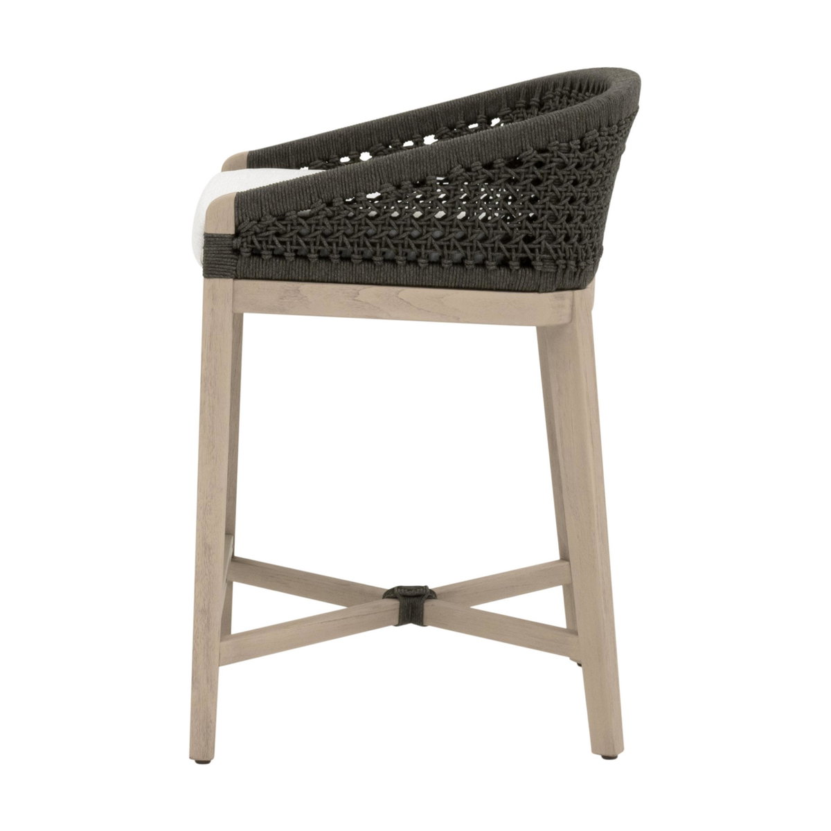 Montecito Outdoor Counter Stool, Dining Chair by Essentials for Living, 21" width x 32.25" height x 21" depth View 3