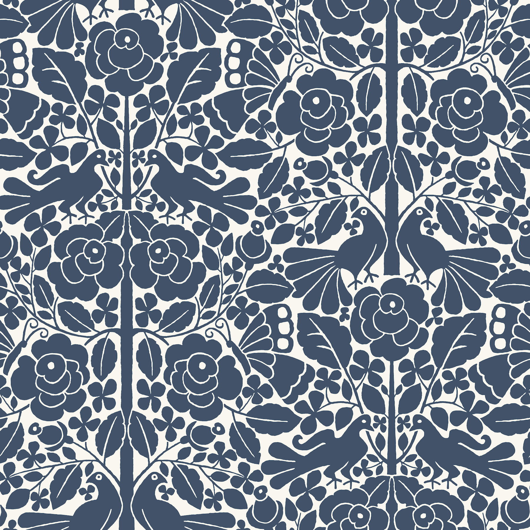 Fairy Tales Blue Wallpaper, by York Wall, 33' length x 1'8.5" width x 0.02" depth View 1