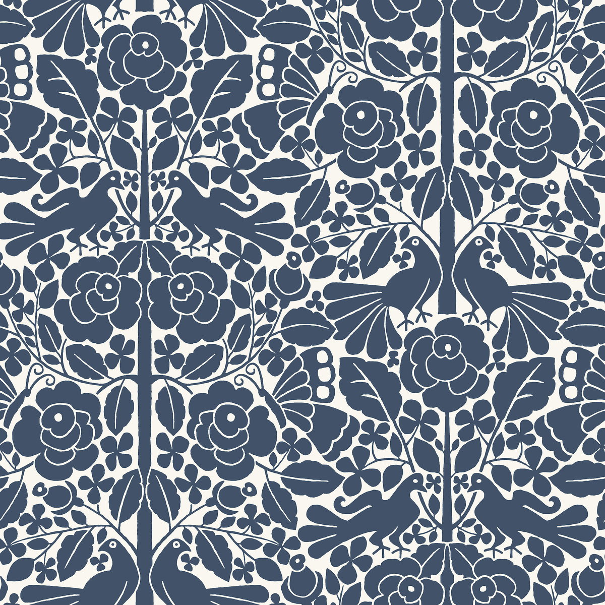 Fairy Tales Blue Wallpaper, by York Wall, 33' length x 1'8.5" width x 0.02" depth