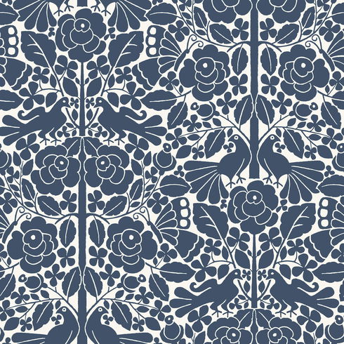 Fairy Tales Blue Wallpaper