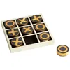 Noughts and Crosses Decorative Puzzle, Decorative Object by Cyan Design, 8" width x 1.5" height x 8" depth thumbnail 1