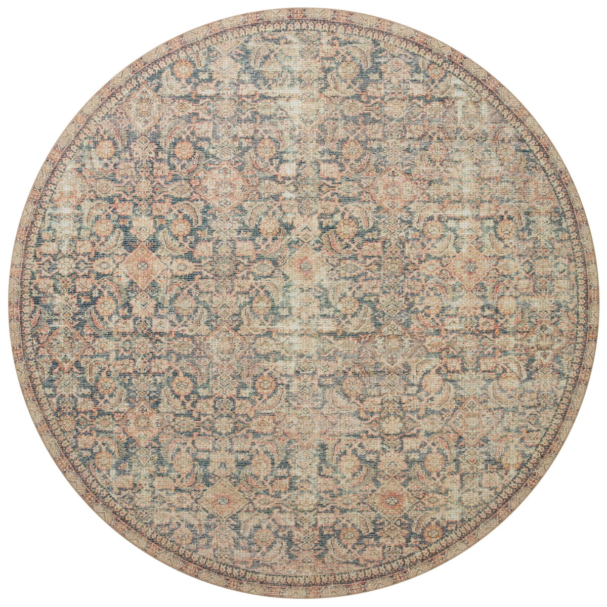Angela Rose x Loloi Aubrey Rug, 7'6" length x 7'6" width View 7