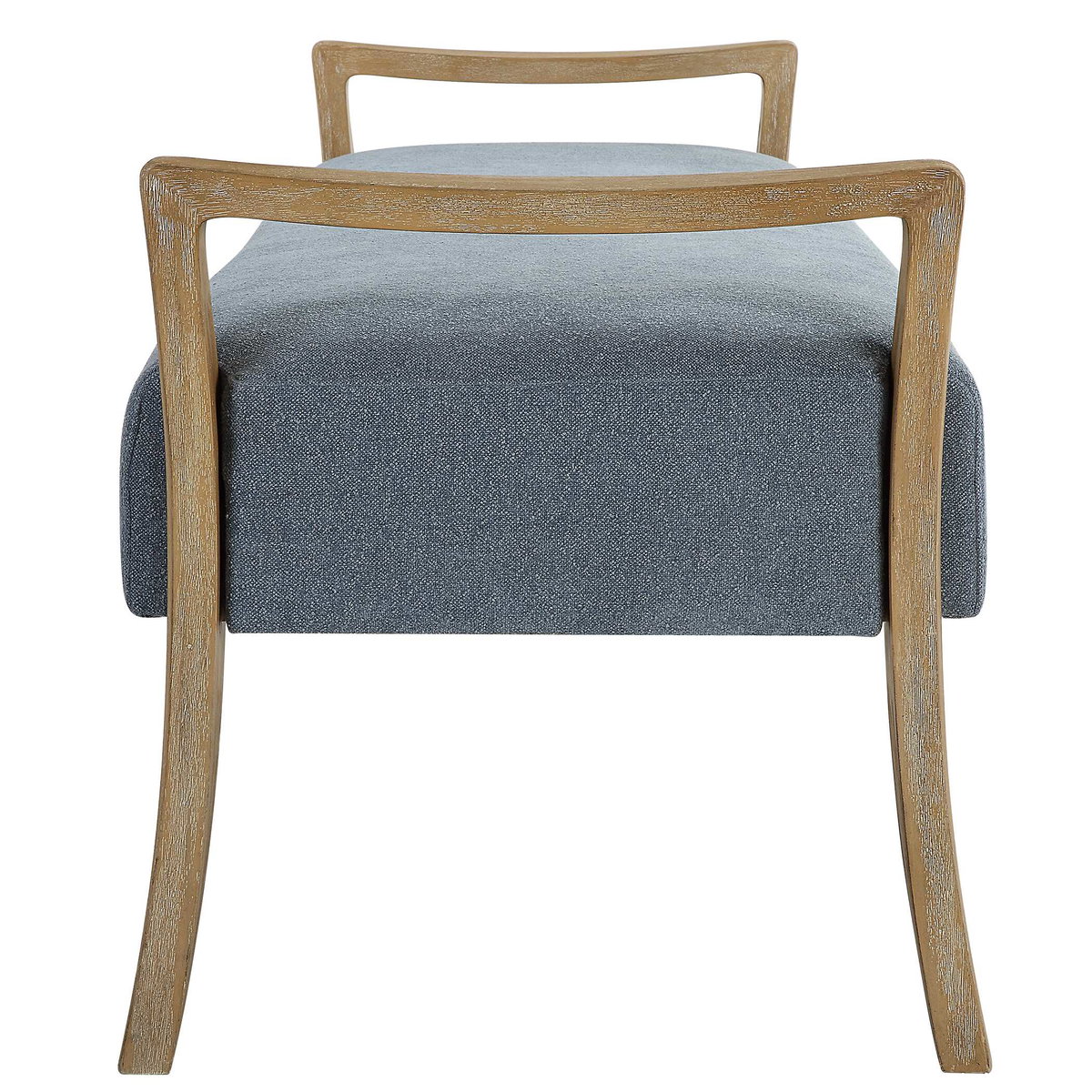 Daylight Sky Blue Bench, Benche by Uttermost, 59.25" width x 23" height x 21.5" depth View 6