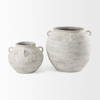 Misha  Cream Ceramic Floor Vase, by Mercana, 25.2" length x 25.2" width x 22.44" height thumbnail 10