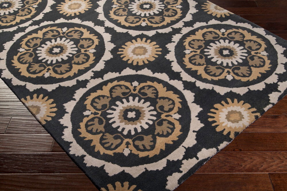 Mosaic Handmade Rug, by Surya, 1'6" length x 1'6" width