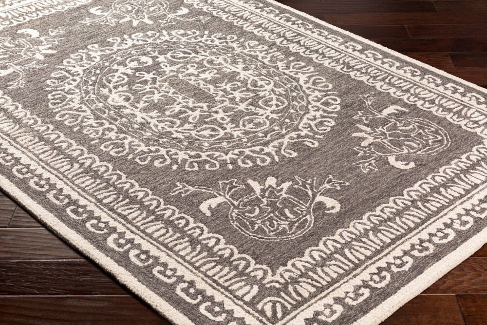 Newcastle Handmade Rug, by Surya, 1'6" length x 1'6" width