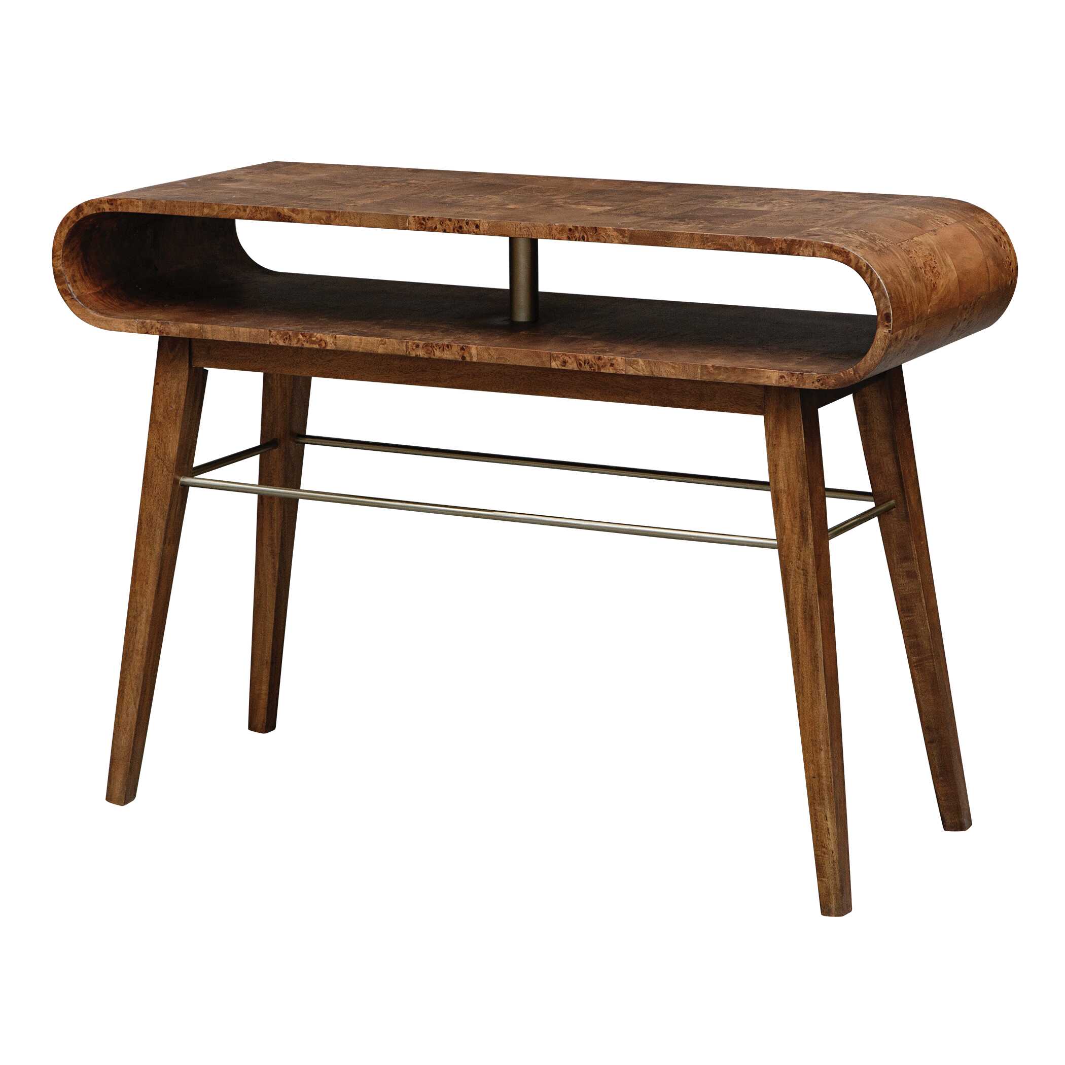 Ledger Mid-Century Console Table, Furniture by Uttermost, 46" width x 32" height x 16" depth View 5