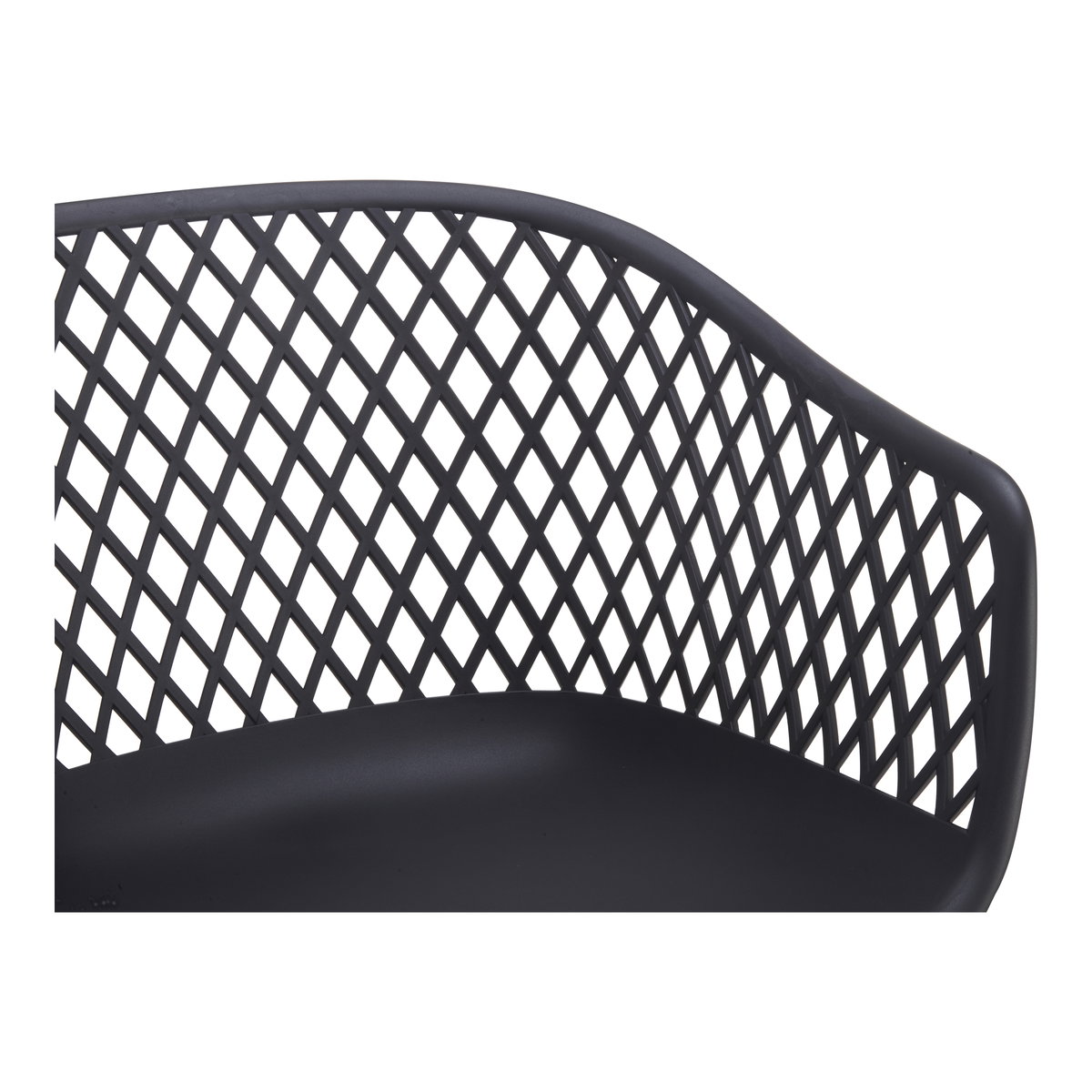 Piazza Outdoor Chair Black - Set Of Two, by Moe's Home, 1'11.5" width x 2'7.5" height x 1'10.5" depth View 8