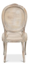 Oval Cane Back S/Chair  Grey Oak  Flax, by Sarreid, 2' length x 1'9" width x 3'5" height thumbnail 10