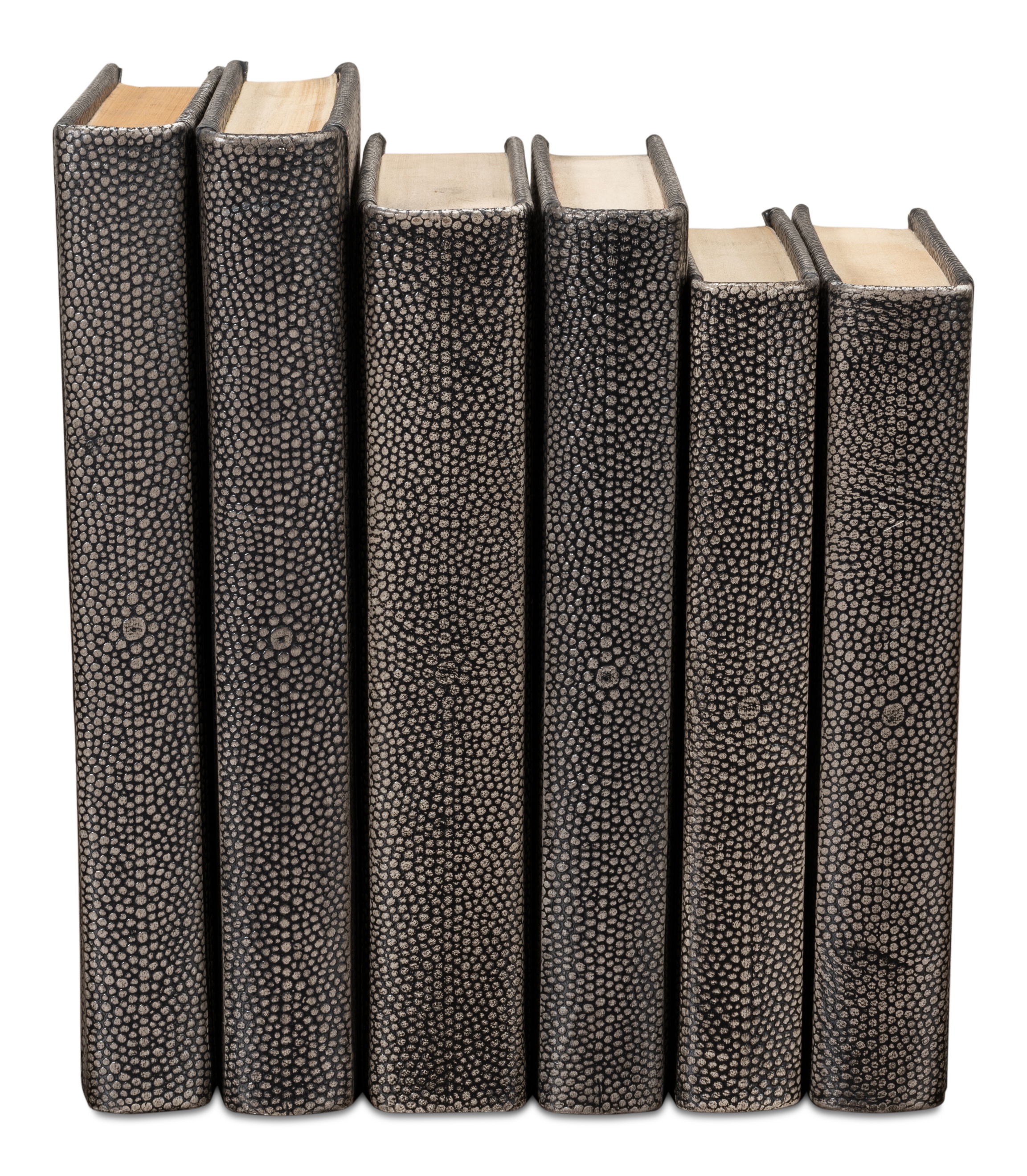 Shagreen Books, Set Of 12, Antique Grey large image 