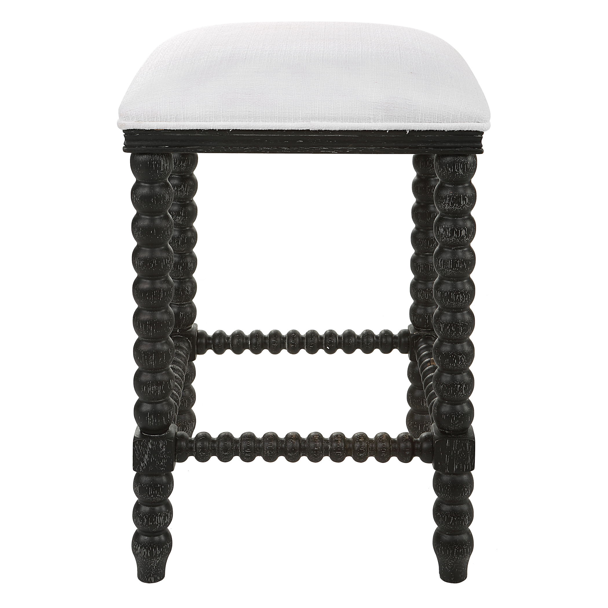 Pryce Black Backless Counter Stool large image 