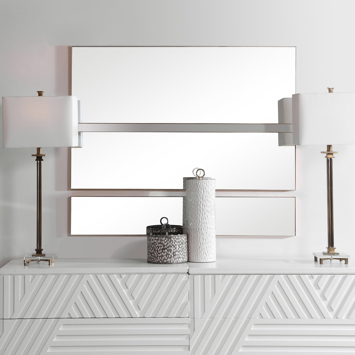 Rowling Gold Mirrors Set/3, by Uttermost, 16" width x 47" height x 1.12" depth View 7
