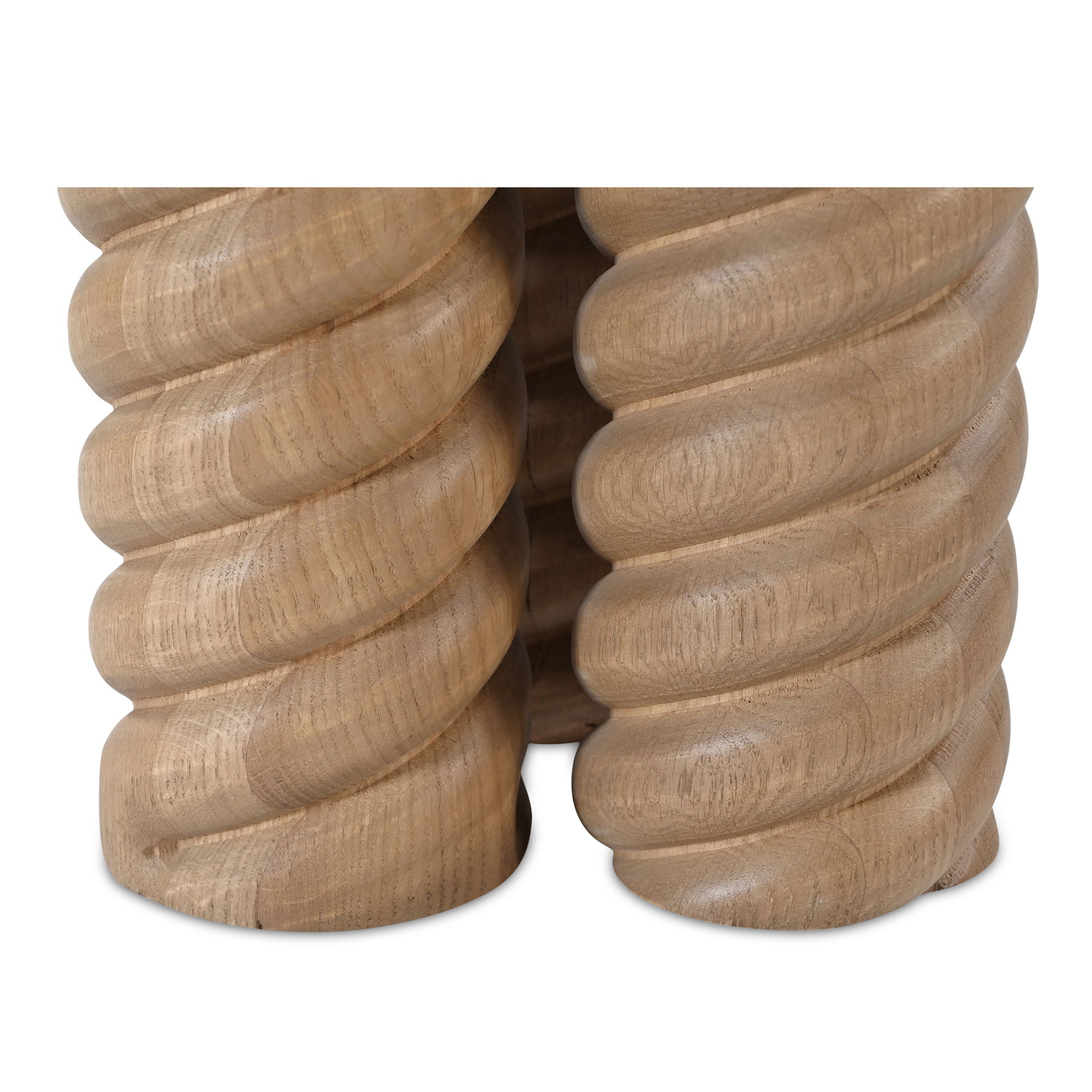 Treccia Side Table Oak, Side & End Table by Moe's Home, 22" width x 22" height x 22" depth View 4