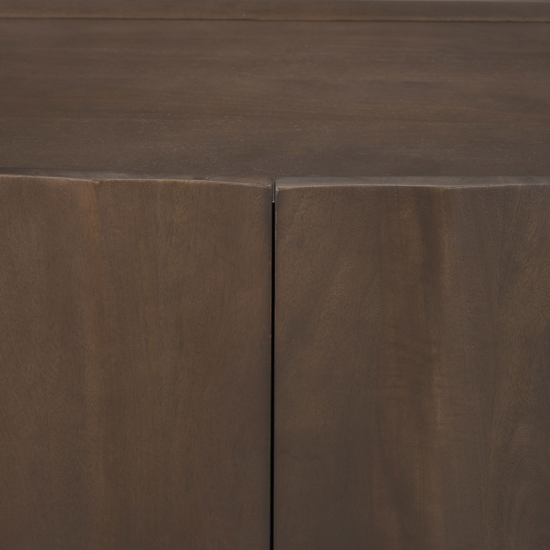 Swanson Dark Brown Wooden Scalloped Sideboard, Sideboards & Buffet by Mercana, 72" length x 19" width x 32" height View 10