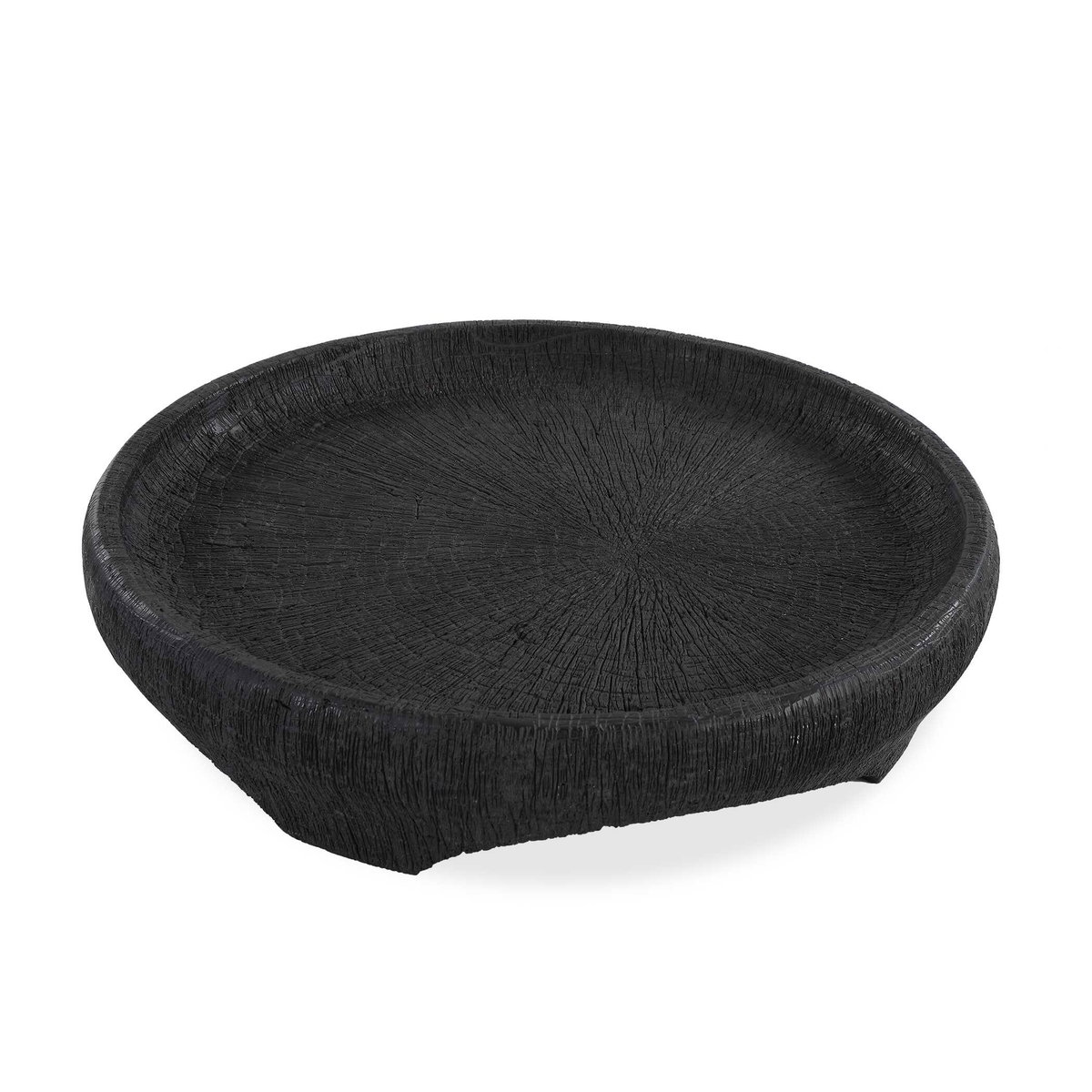 Resonance Indoor-Outdoor Resin Bowl, Decorative Tray by Uttermost, 25" width x 5.5" height x 25" depth View 1