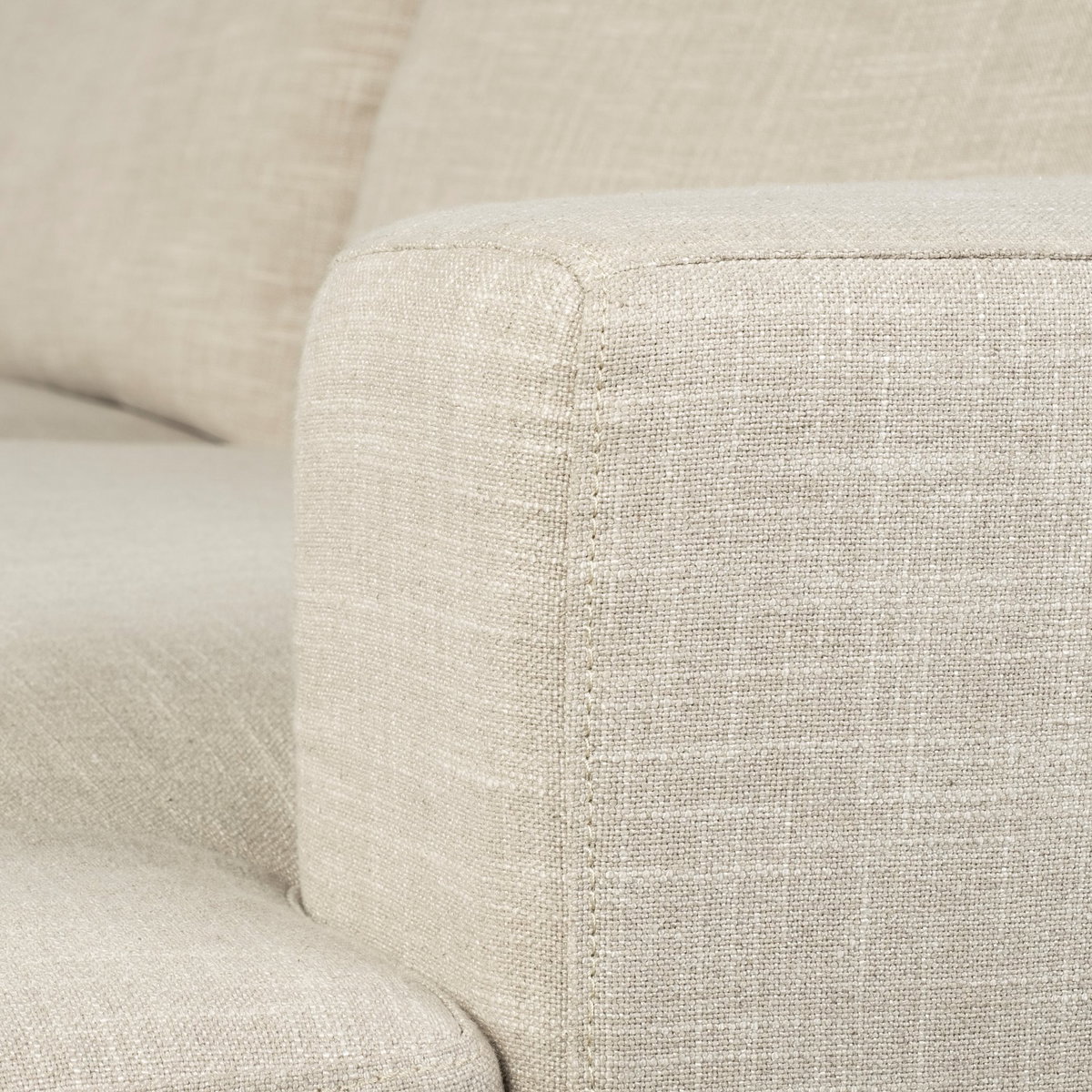 Colburne II 95' Beige Upholstered Three Seater Sofa, Sofas & Sectional by Mercana, 95.28" length x 41.34" width x 27.95" height View 9